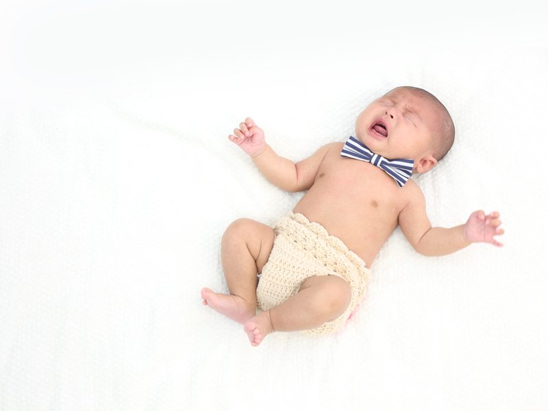 お宮参りで裸んぼ