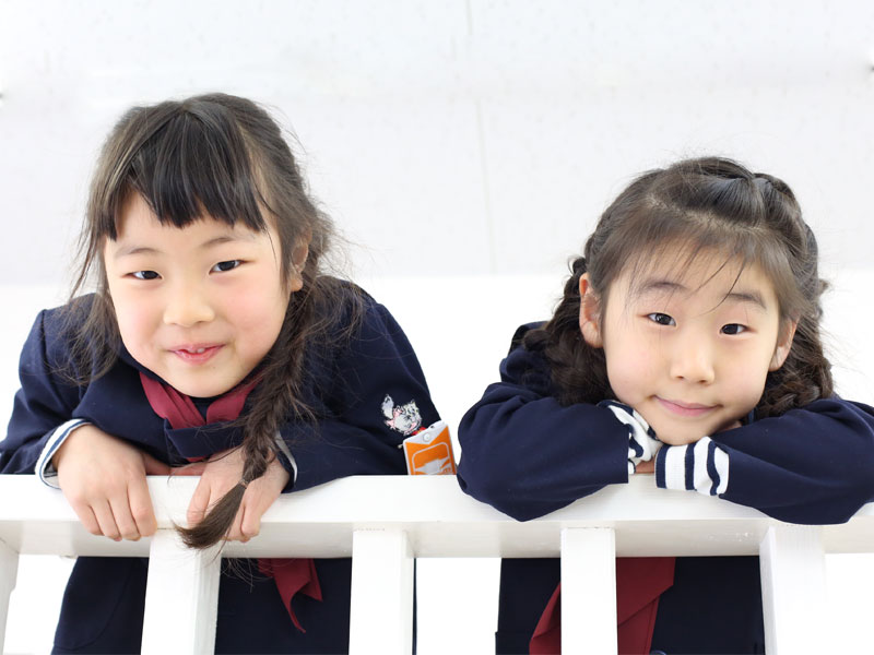 卒園入学お友達と一緒